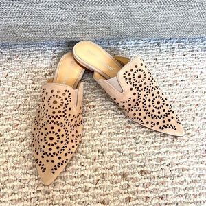 Leather Tan Mules